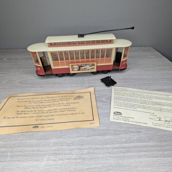 1988 Heinz 57 Trolley Street Car Plastic Bank Shareholder Gift Original Box - Picture 1 of 16